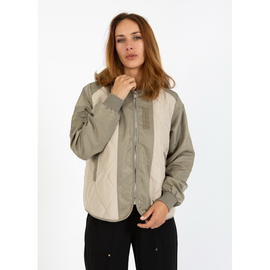 Quilted Bomber Jacket