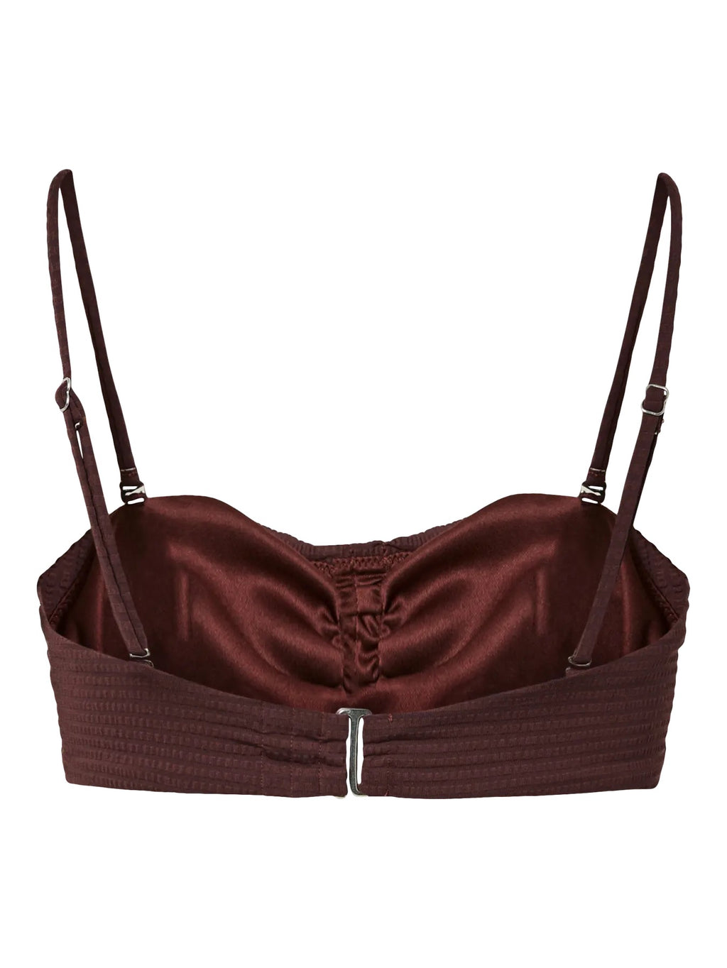 Pckaya Seersucker Bikini Top