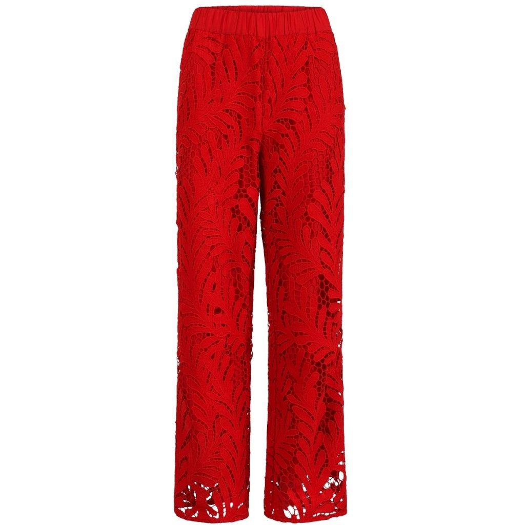 LACE PANTS - SCARLETT RED