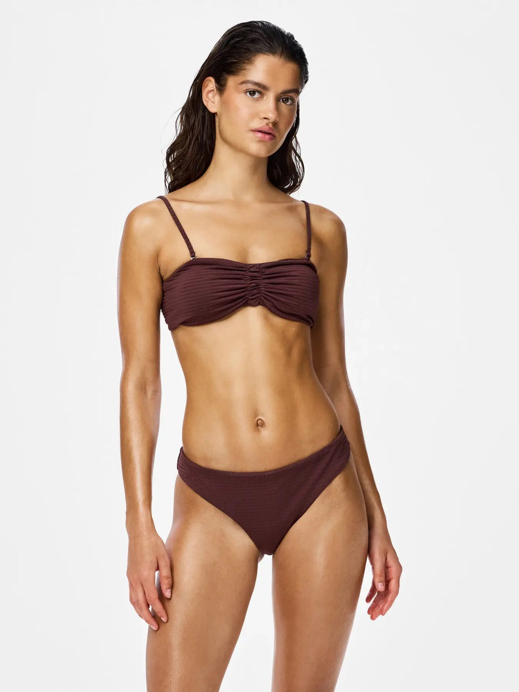 Pckaya Seersucker Bikini Top