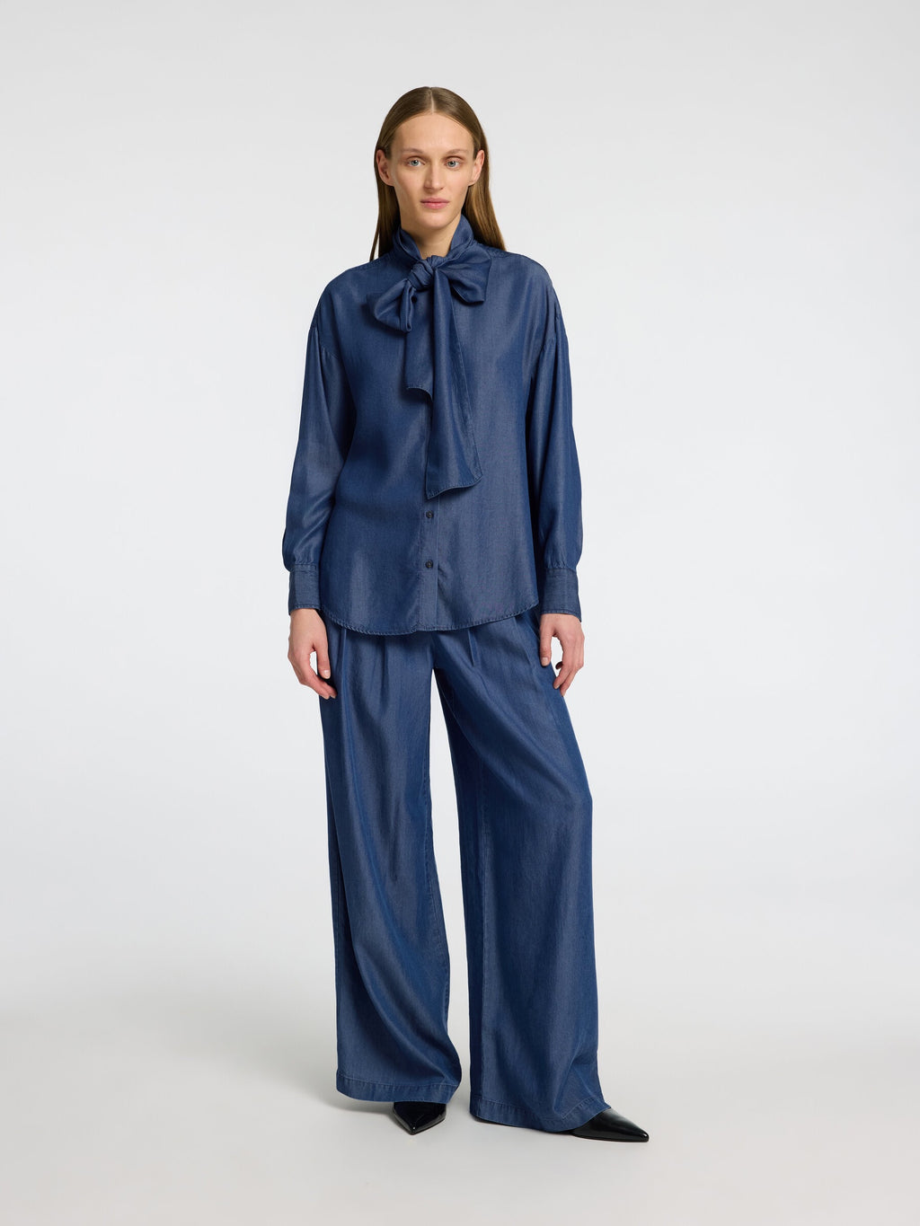 SLFJANNA LS RELAXED CHAMBRAY SHIRT