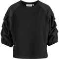 BLOUSE MIX WITH PUFFY SLEEVES