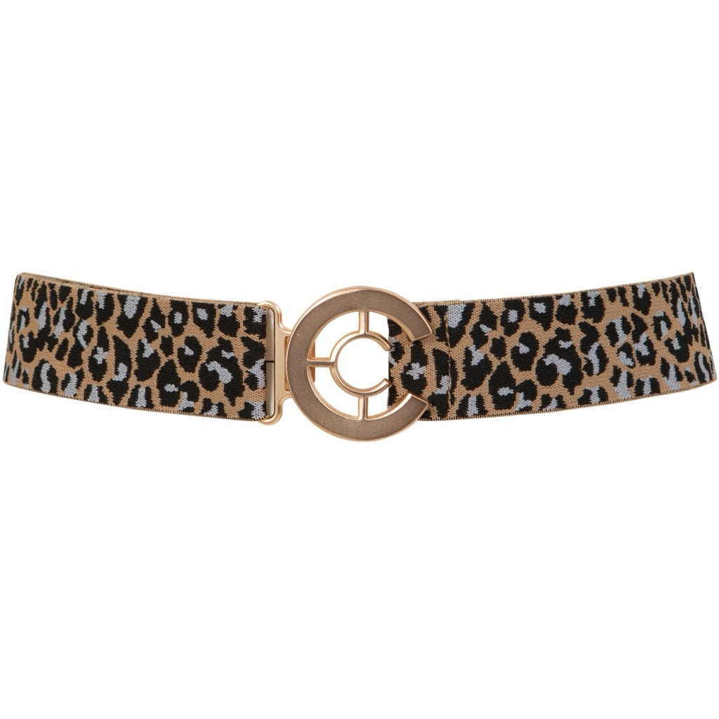 LOGO BELT - LEOPARD PRINT