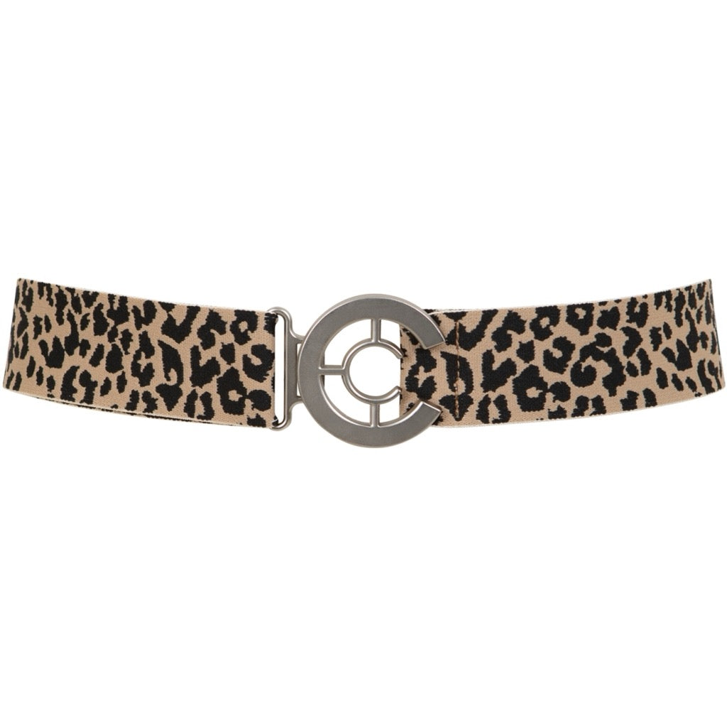 LOGO BELT - LEOPARD PRINT
