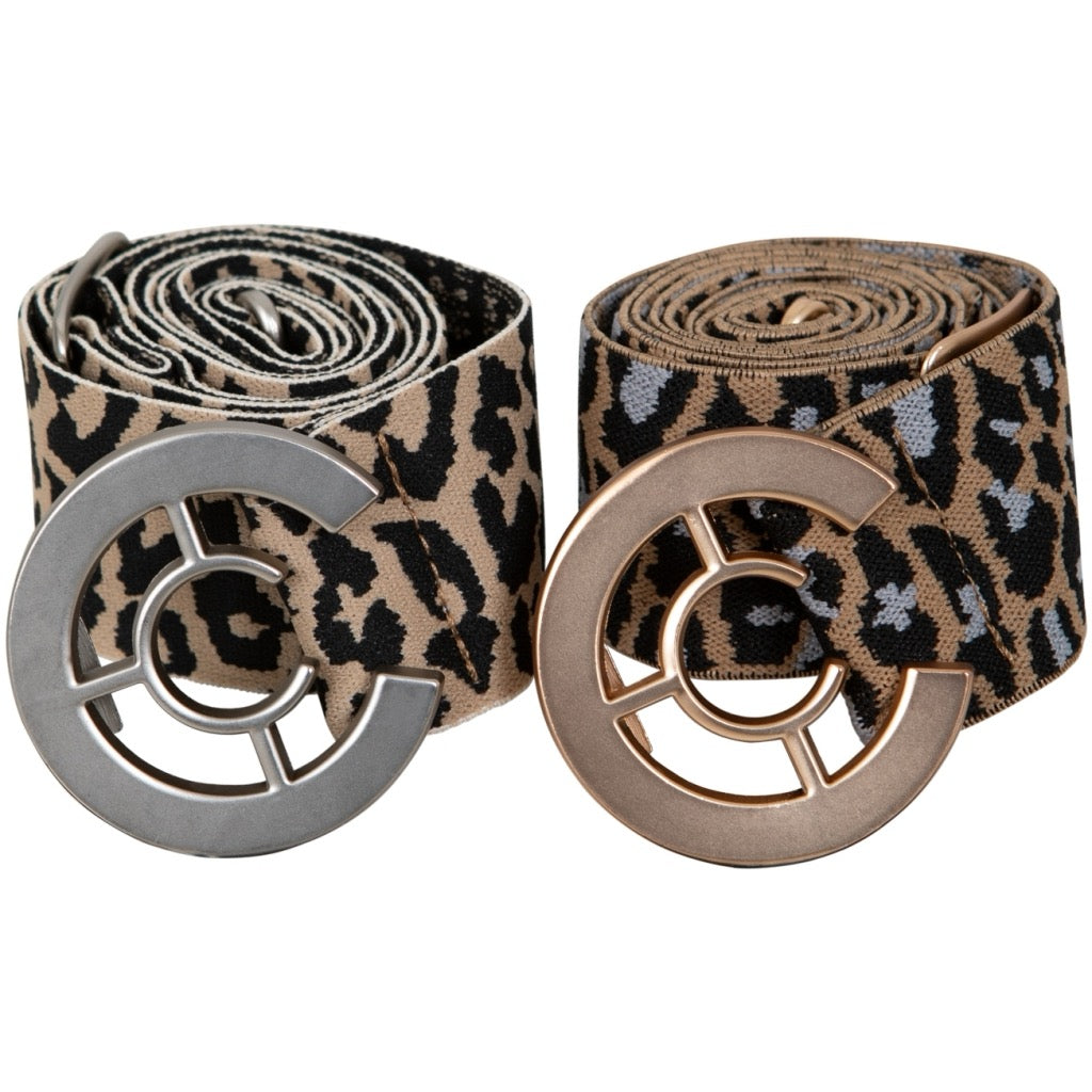 LOGO BELT - LEOPARD PRINT