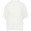 WHITE SHEER BLOUSE WITH GOLD FLECKS