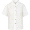 LACE TOP WITH UTILITY DETAILS