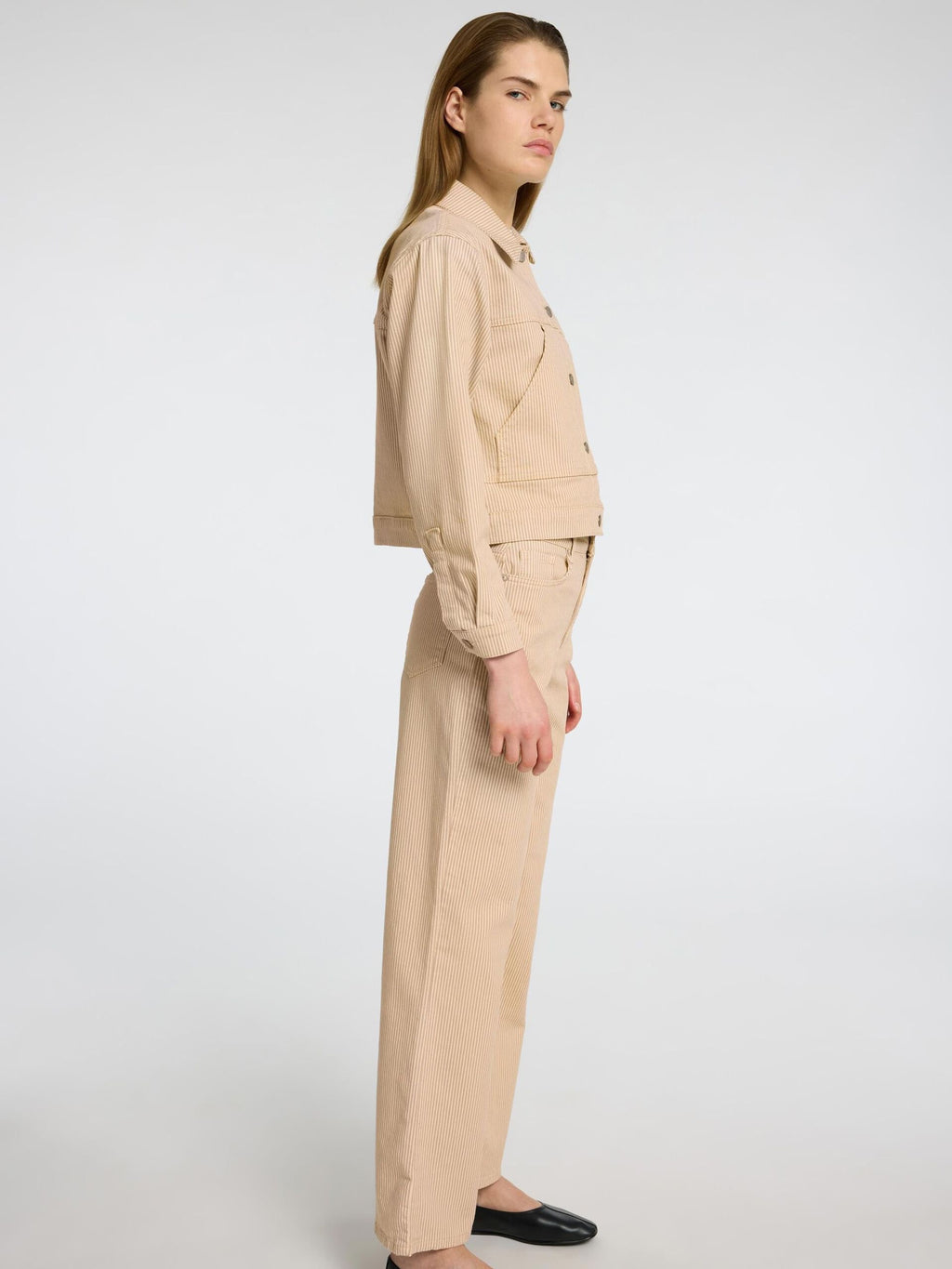 SLFALBA HW JEANS -  ECRU