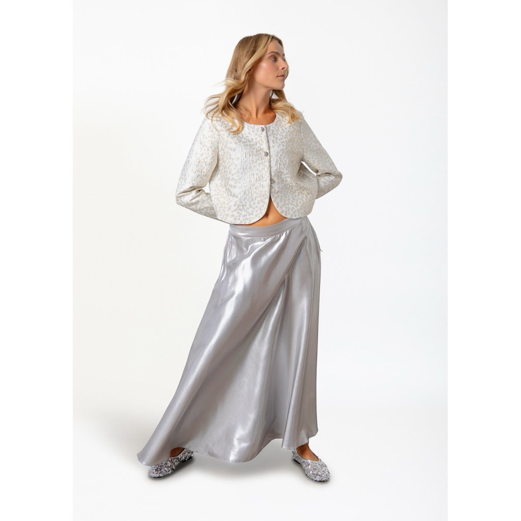 CROPPED JACQUARD JACKET