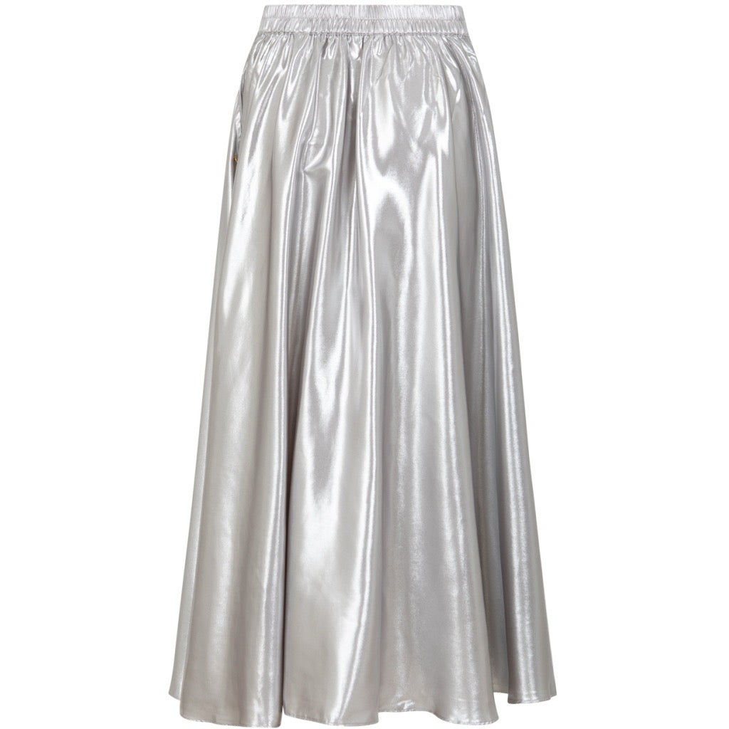 SILVER VOLUME SKIRT