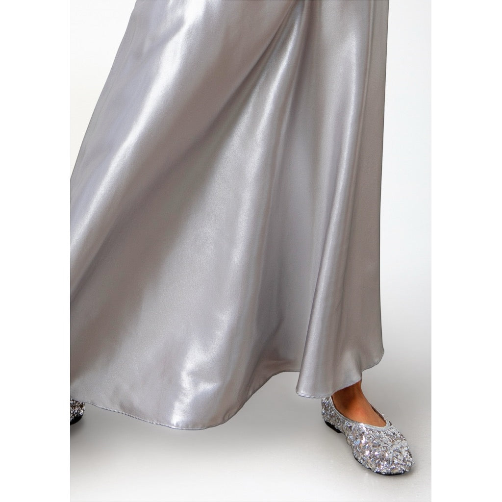 SILVER VOLUME SKIRT