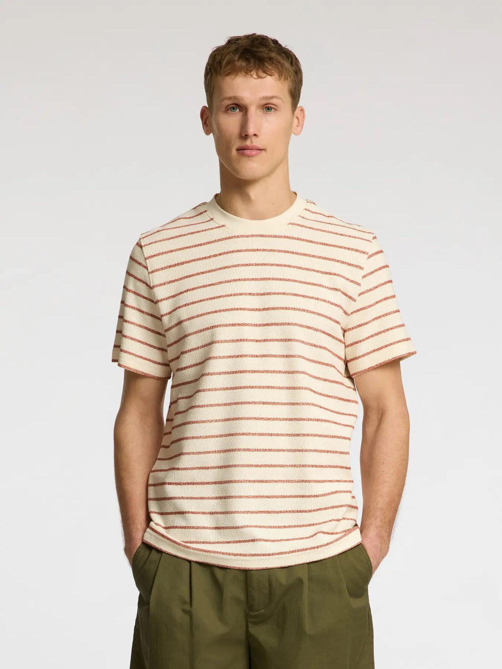 SLHDJANGO STRIPE SS O-NECK TEE