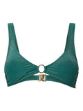 PCLAOMI LUREX BIKINI RING TOP