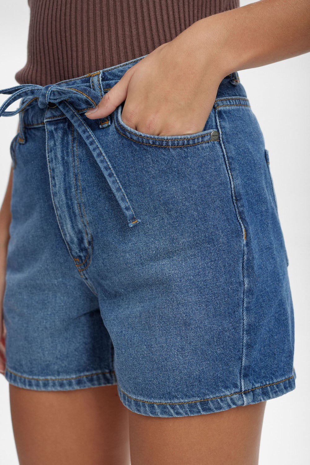 NUTOKYO SHORTS - MEDIUM BLUE DENIM