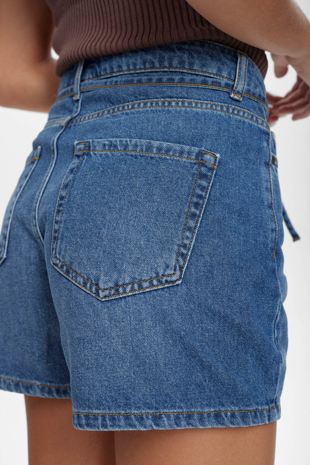 NUTOKYO SHORTS - MEDIUM BLUE DENIM