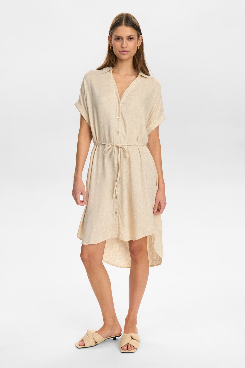 NUTUSA DRESS - SESAME MELANGE