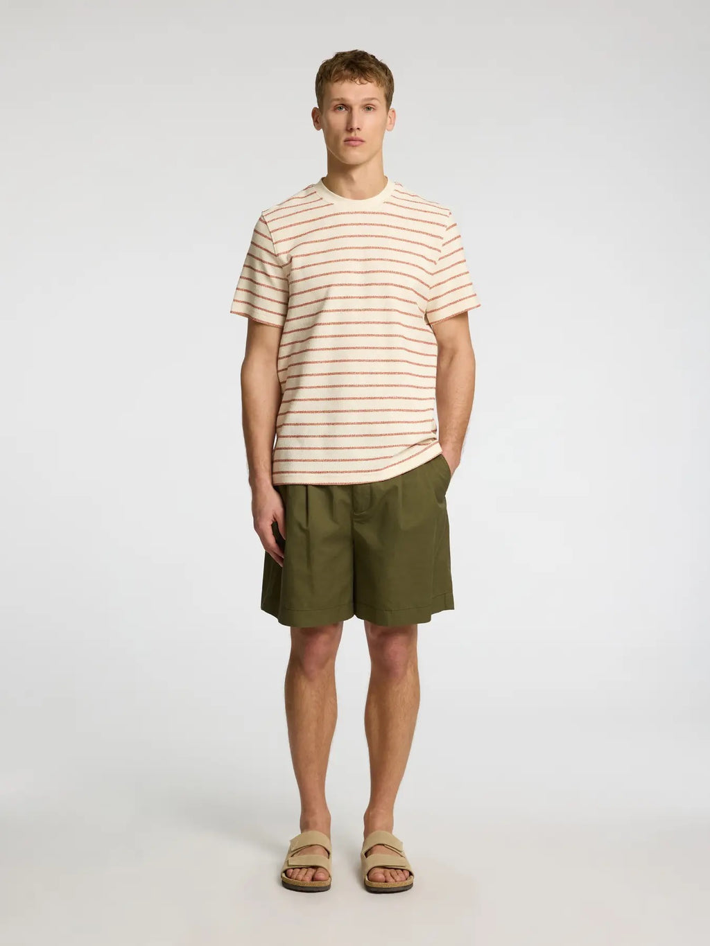 SLHDJANGO STRIPE SS O-NECK TEE