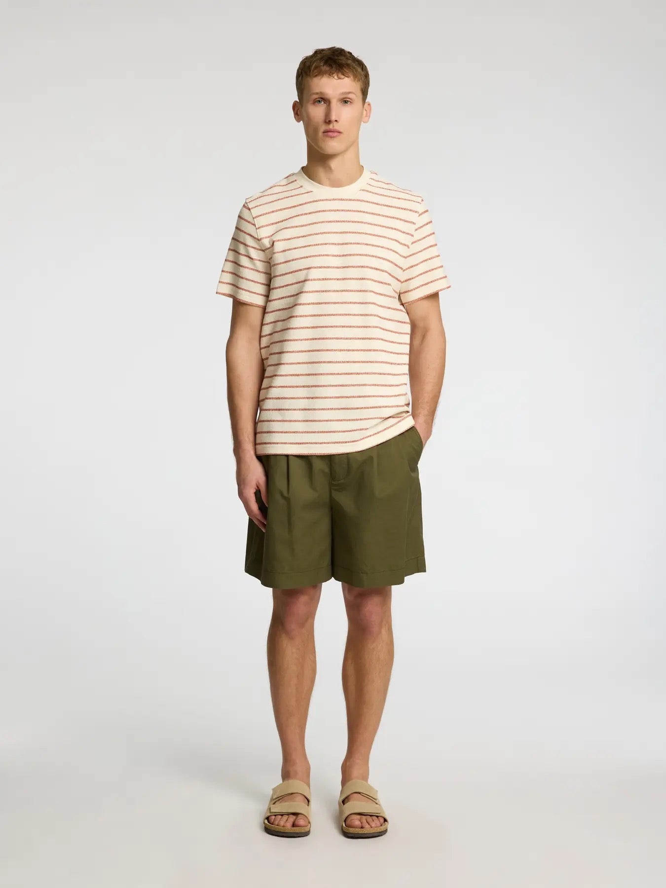 SLHDJANGO STRIPE SS O-NECK TEE