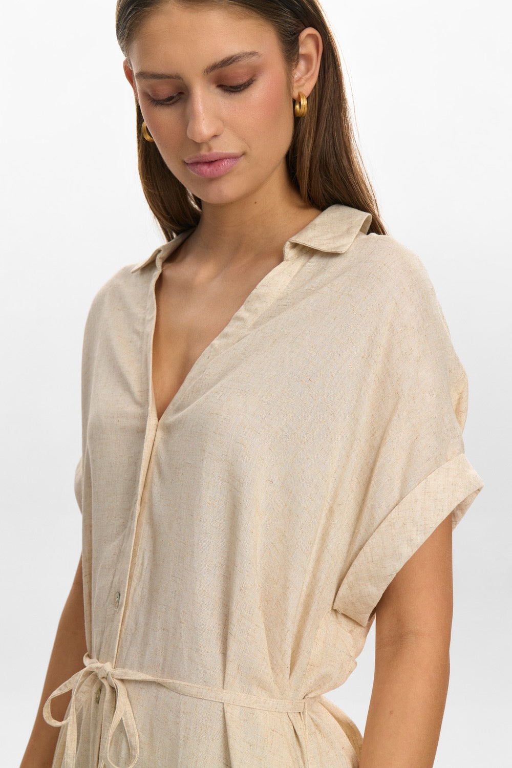 NUTUSA DRESS - SESAME MELANGE