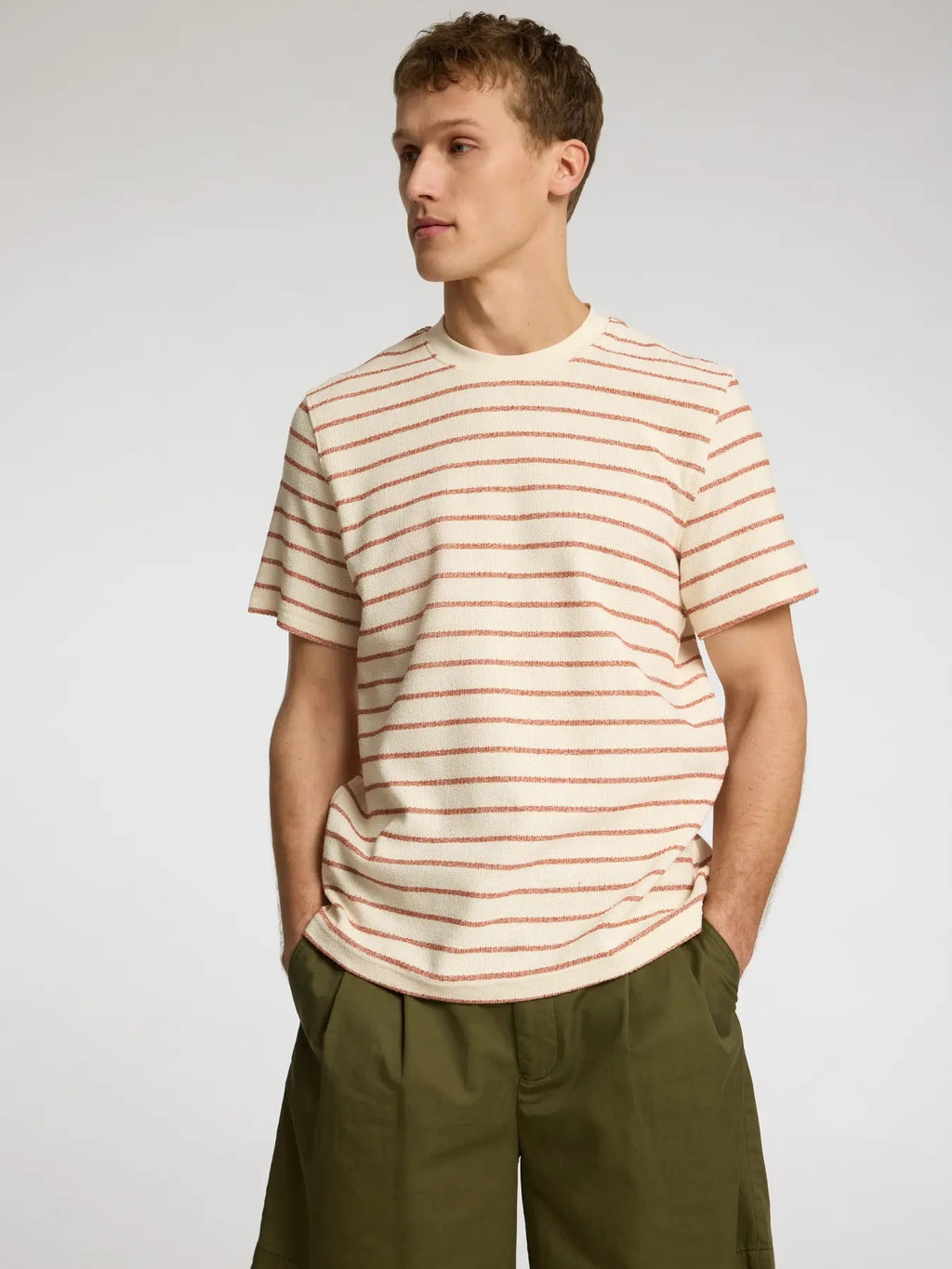 SLHDJANGO STRIPE SS O-NECK TEE