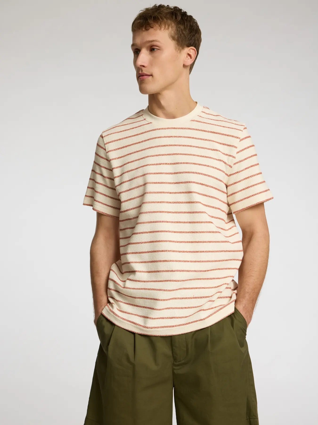 SLHDJANGO STRIPE SS O-NECK TEE