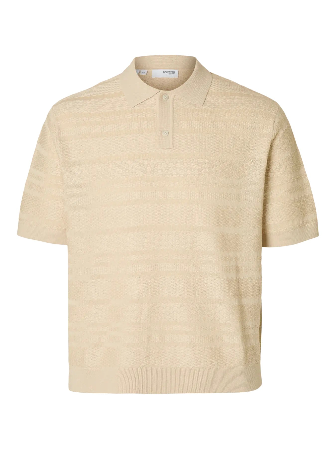 SLHFOAM SS KNIT RELAXED STRUCTURE POLO