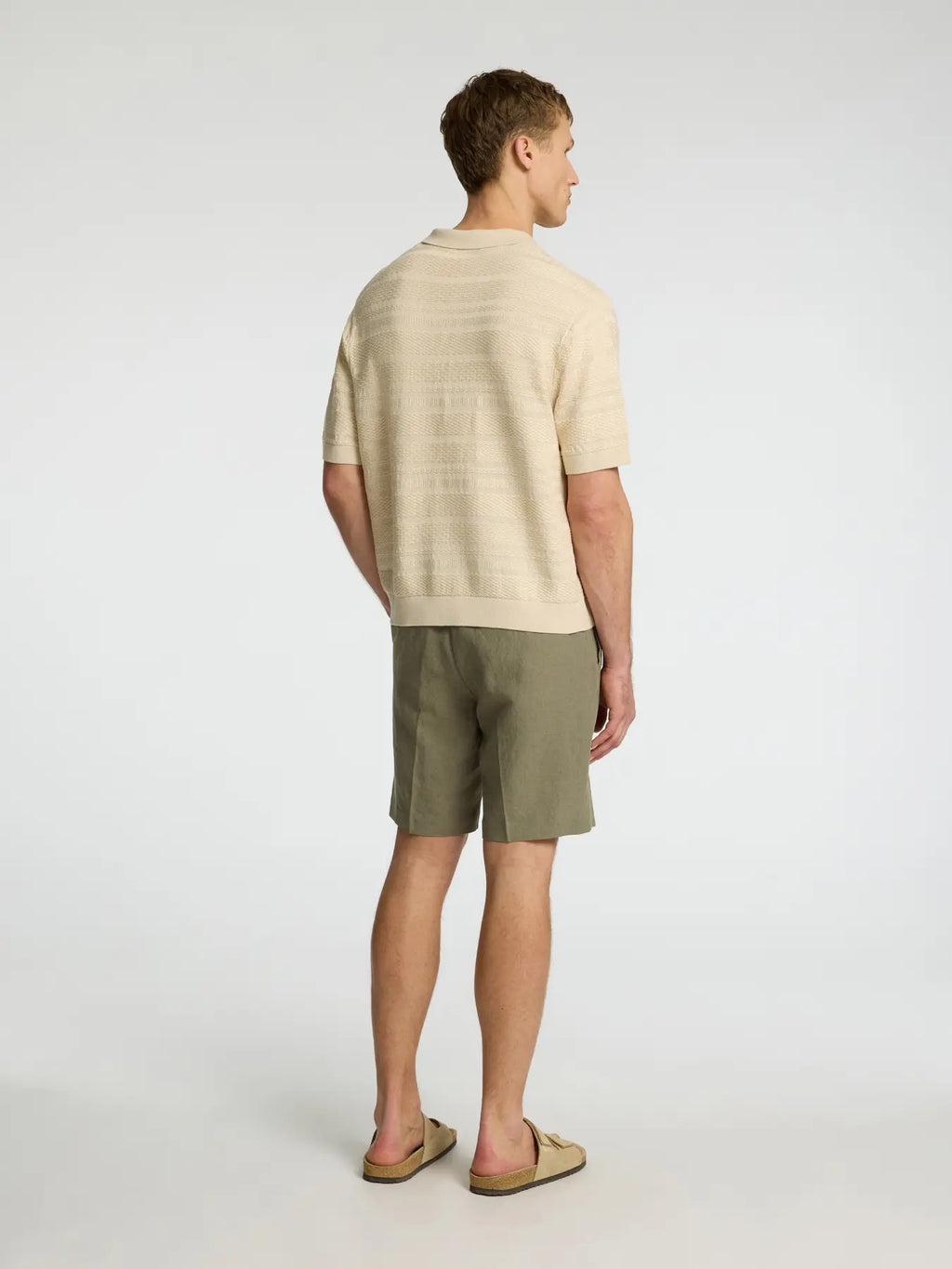 SLHFOAM SS KNIT RELAXED STRUCTURE POLO