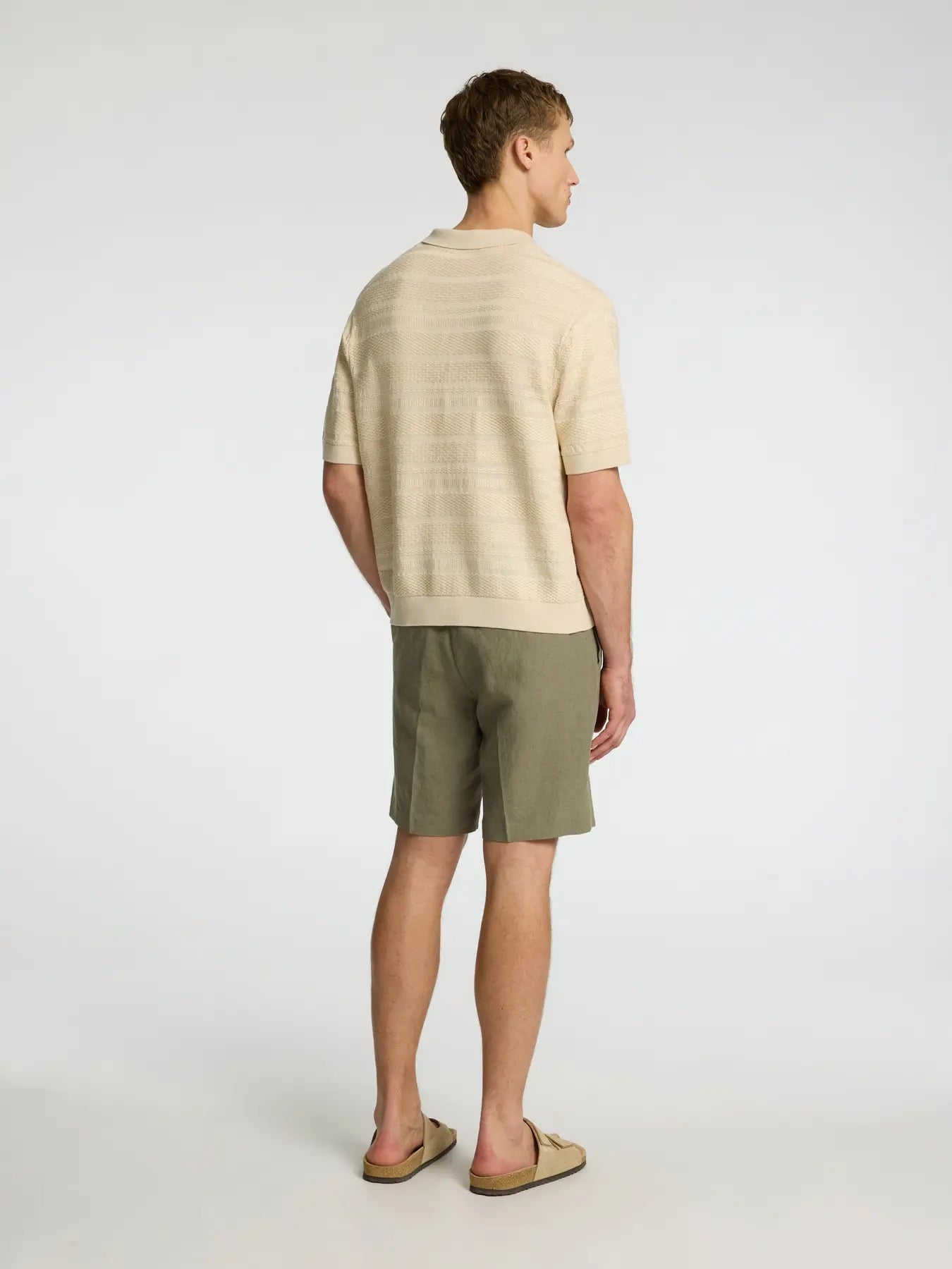 SLHFOAM SS KNIT RELAXED STRUCTURE POLO
