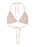 PCLAOMI LUREX BIKINI TRIANGLE - CHERRY