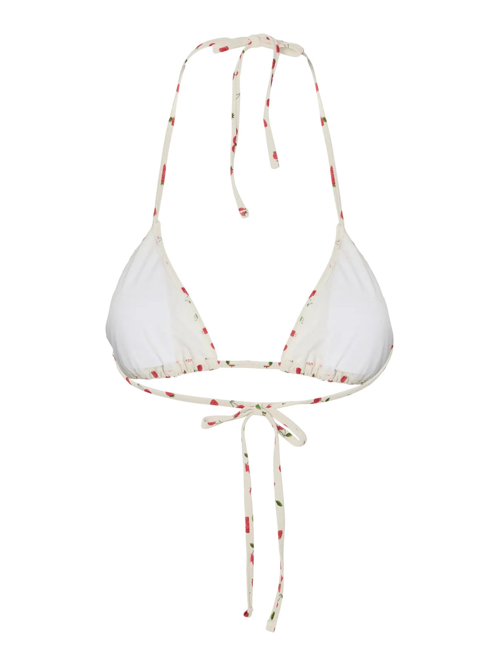PCLAOMI LUREX BIKINI TRIANGLE - CHERRY
