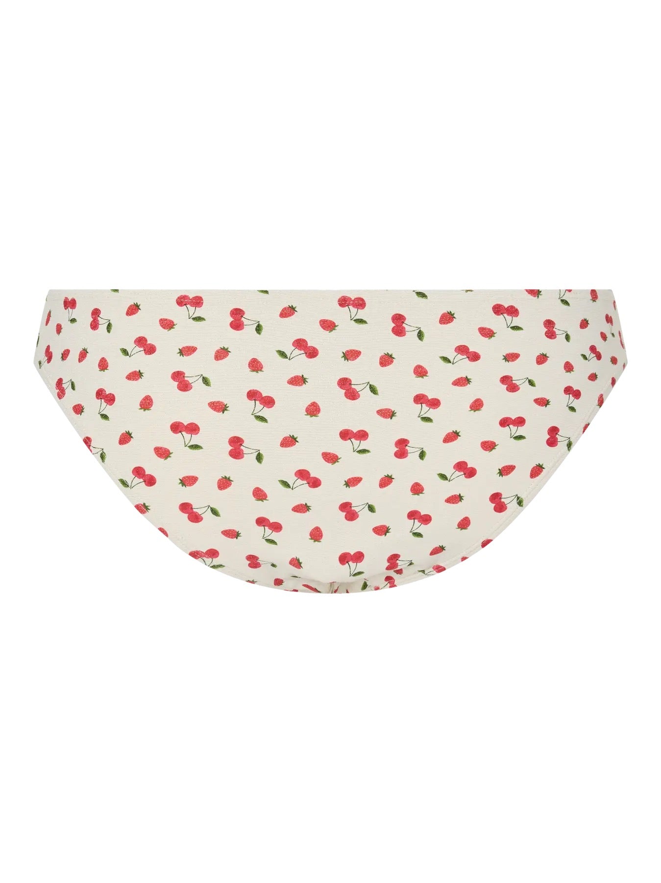 PCLAOMI LUREX BIKINI BRIEF - CHERRY