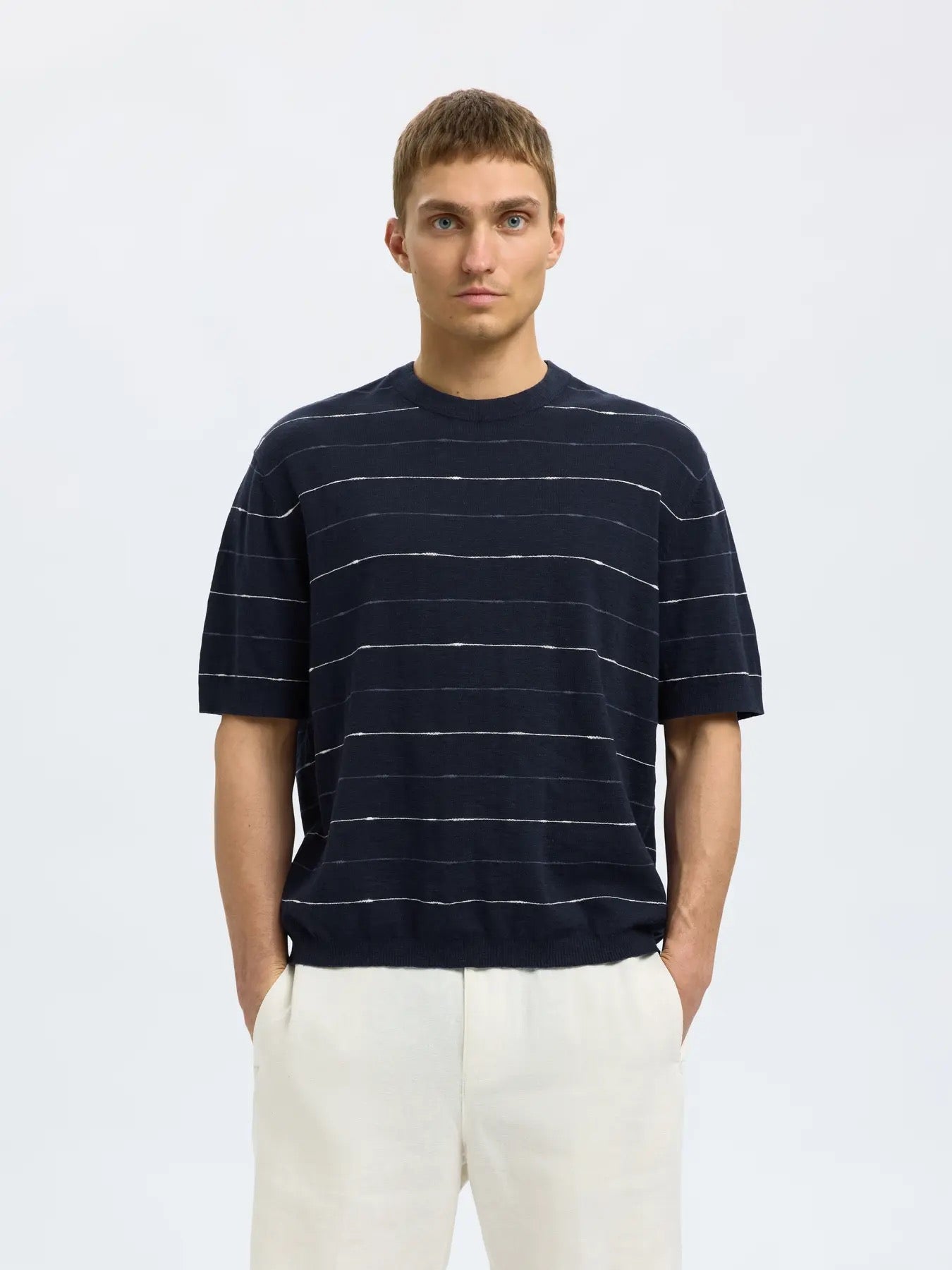 SLHBERG SUN SS KNIT RELAXED TEE