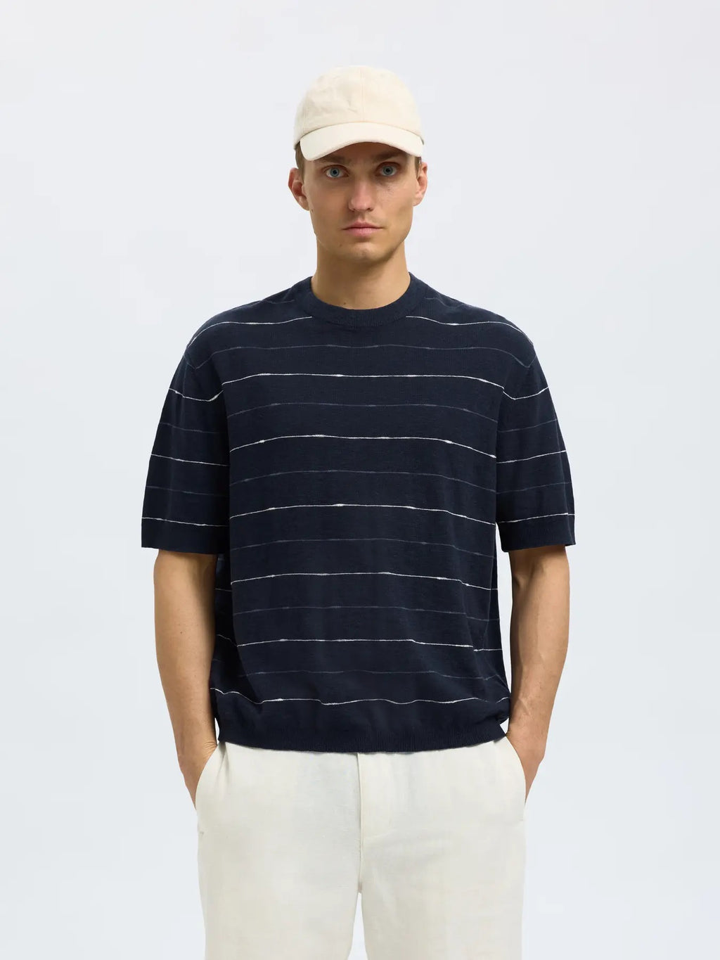 SLHBERG SUN SS KNIT RELAXED TEE