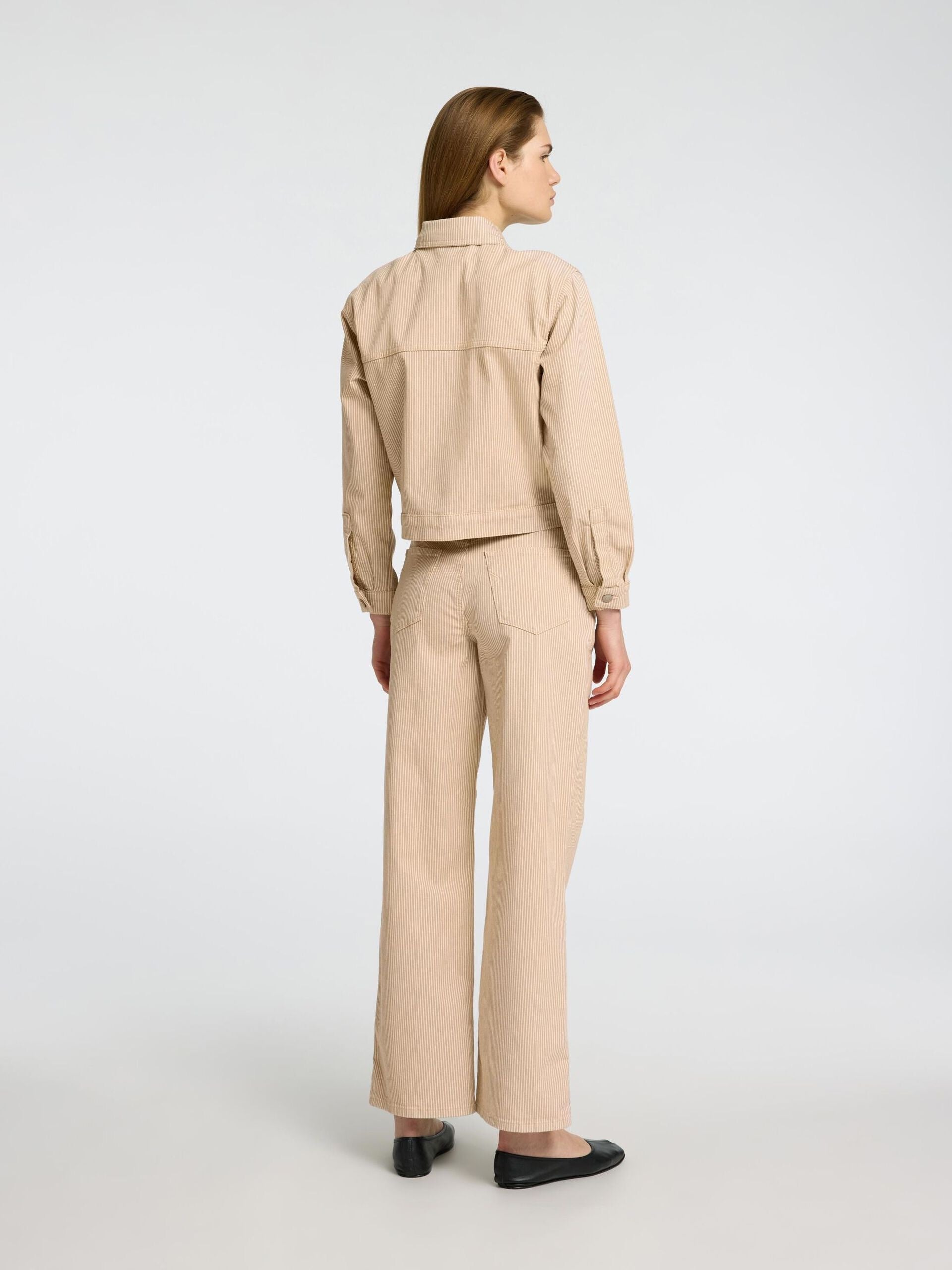 SLFALBA HW JEANS -  ECRU