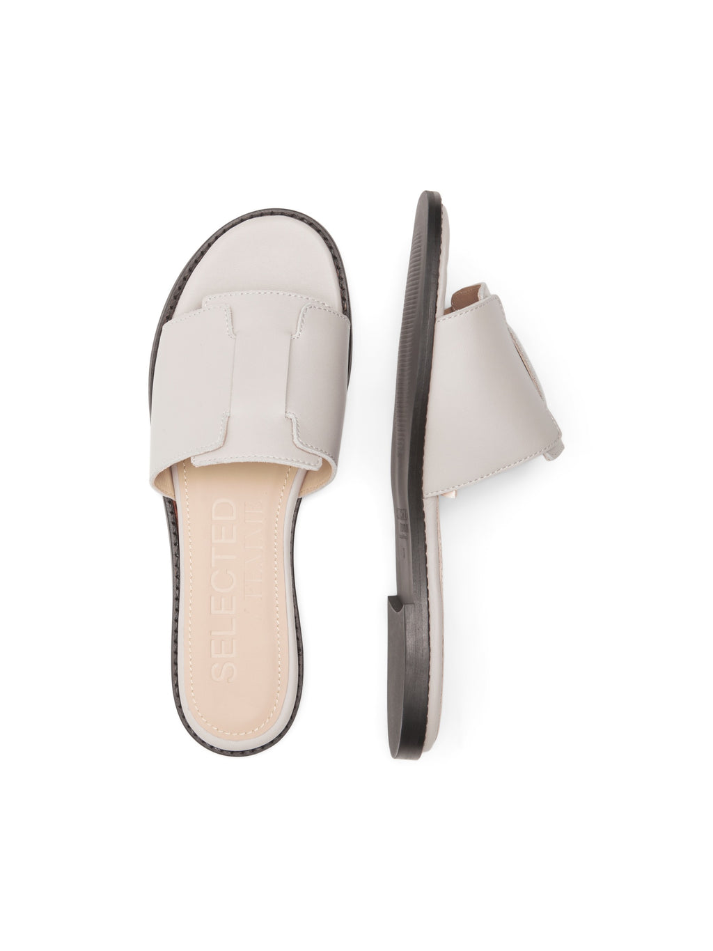 SLFISABELLA LEATHER SLIDER