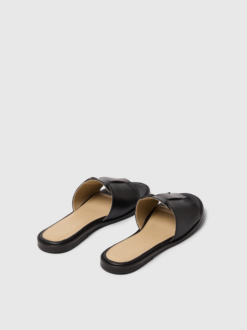 SLFISABELLA LEATHER SLIDER