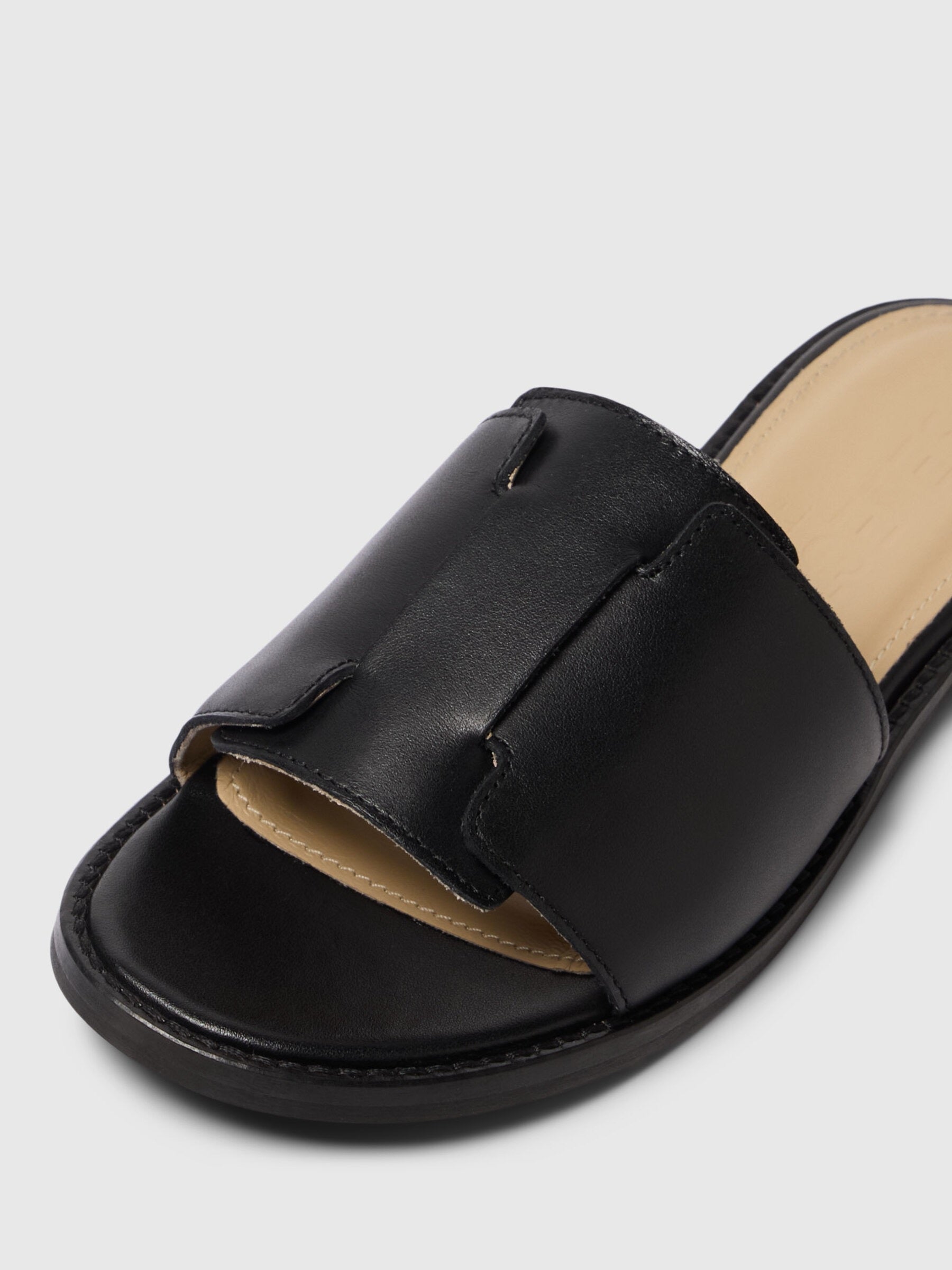 SLFISABELLA LEATHER SLIDER