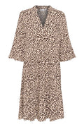 EdaSZ Dress - Creme Leopard
