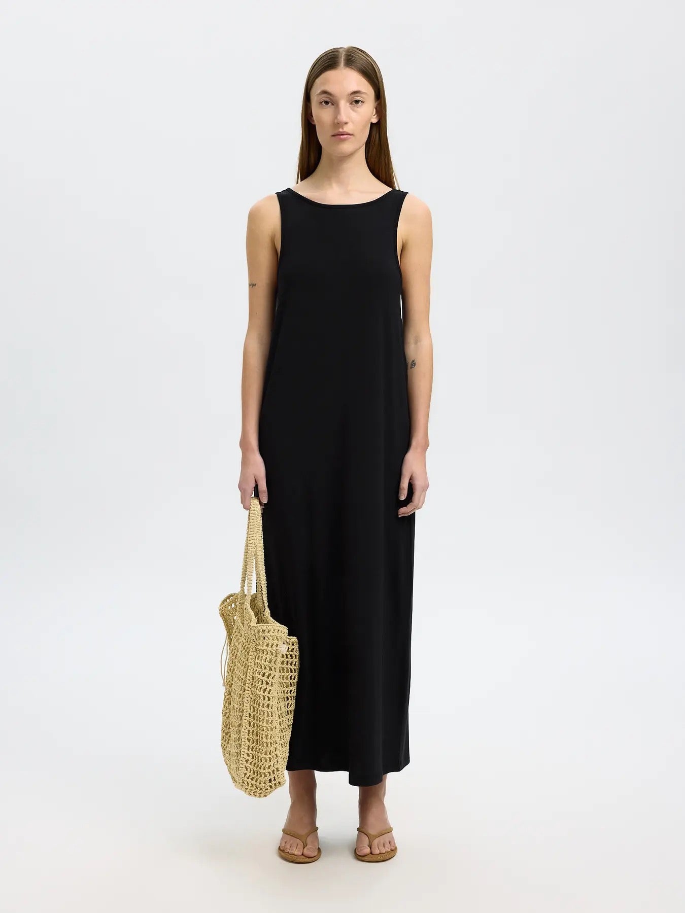 SLFANOLA SL LOW BACK ANKLE DRESS