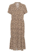 EdaSZ SS Maxi Dress - Creme Leopard
