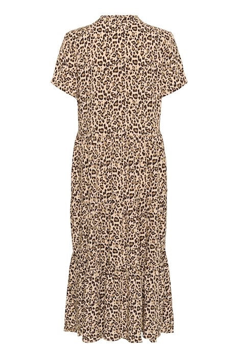 EdaSZ SS Maxi Dress - Creme Leopard