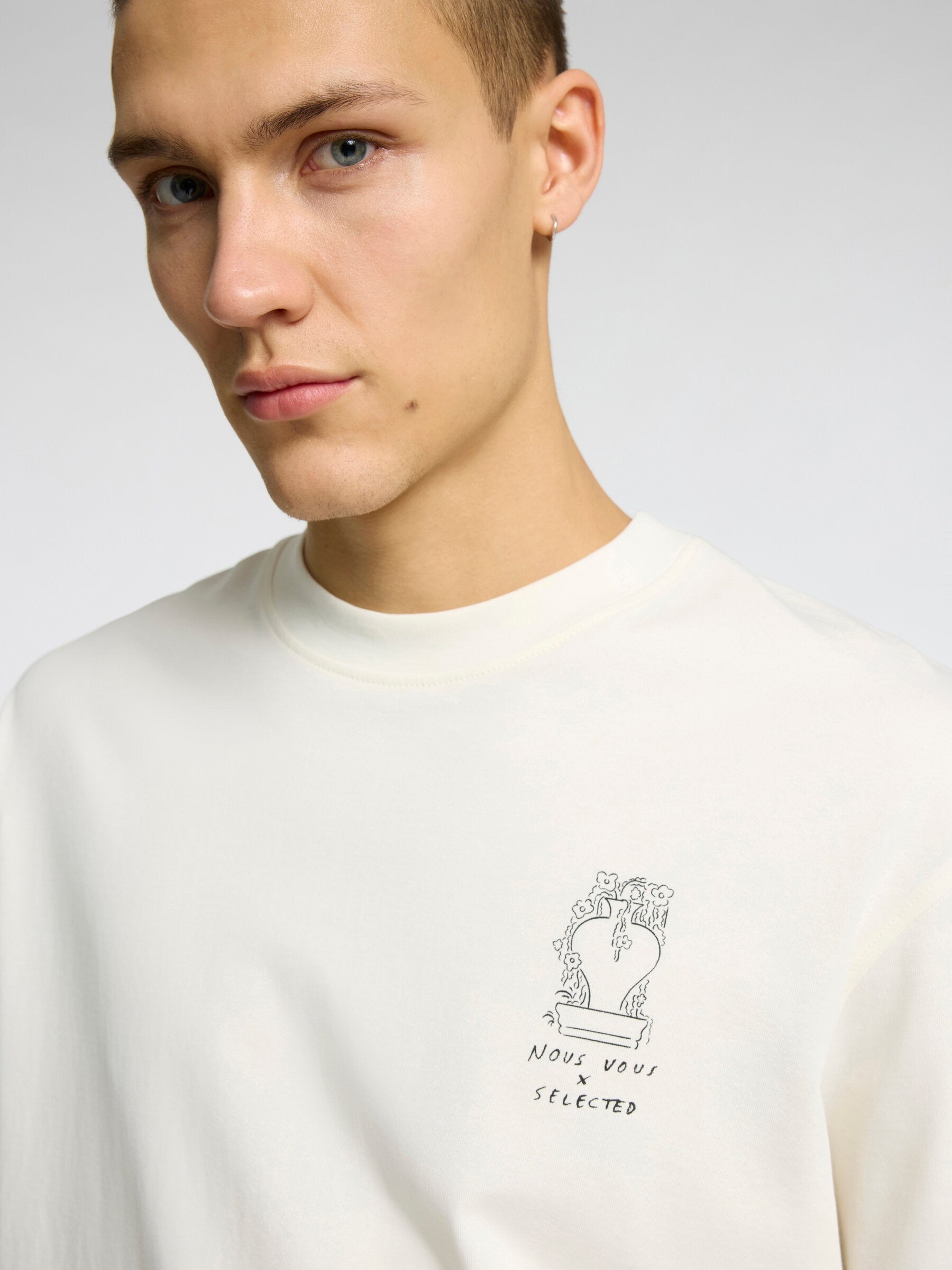 SLHRELAXNIC LICENSE SS O-NECK TEE