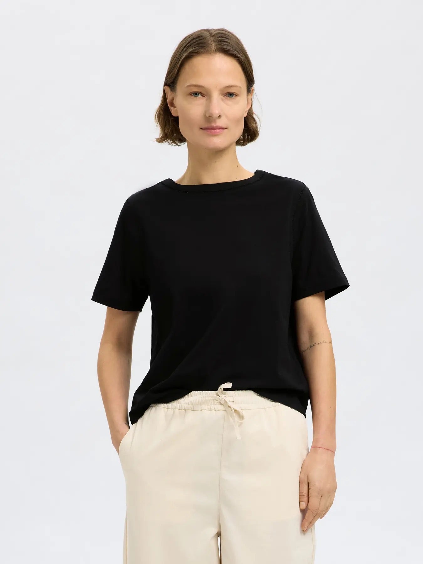 SLFASSIA SS INSERT TEE