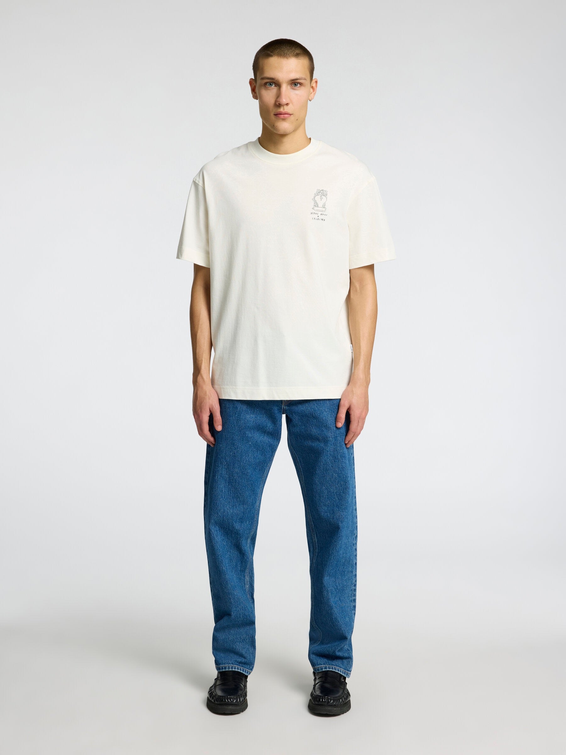 SLHRELAXNIC LICENSE SS O-NECK TEE