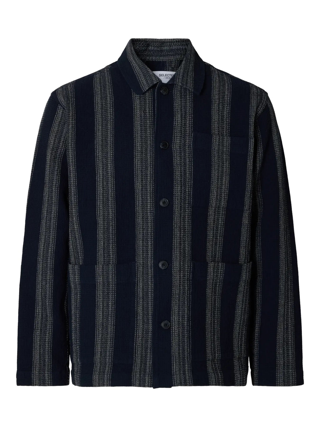 SLHTONY WAFFLE STRIPE OVERSHIRT