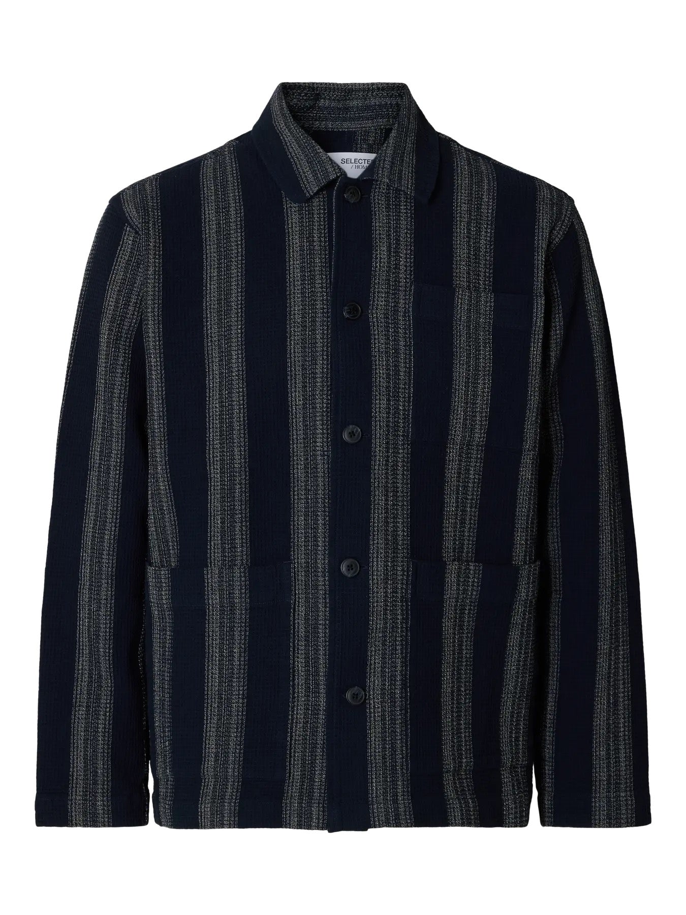 SLHTONY WAFFLE STRIPE OVERSHIRT