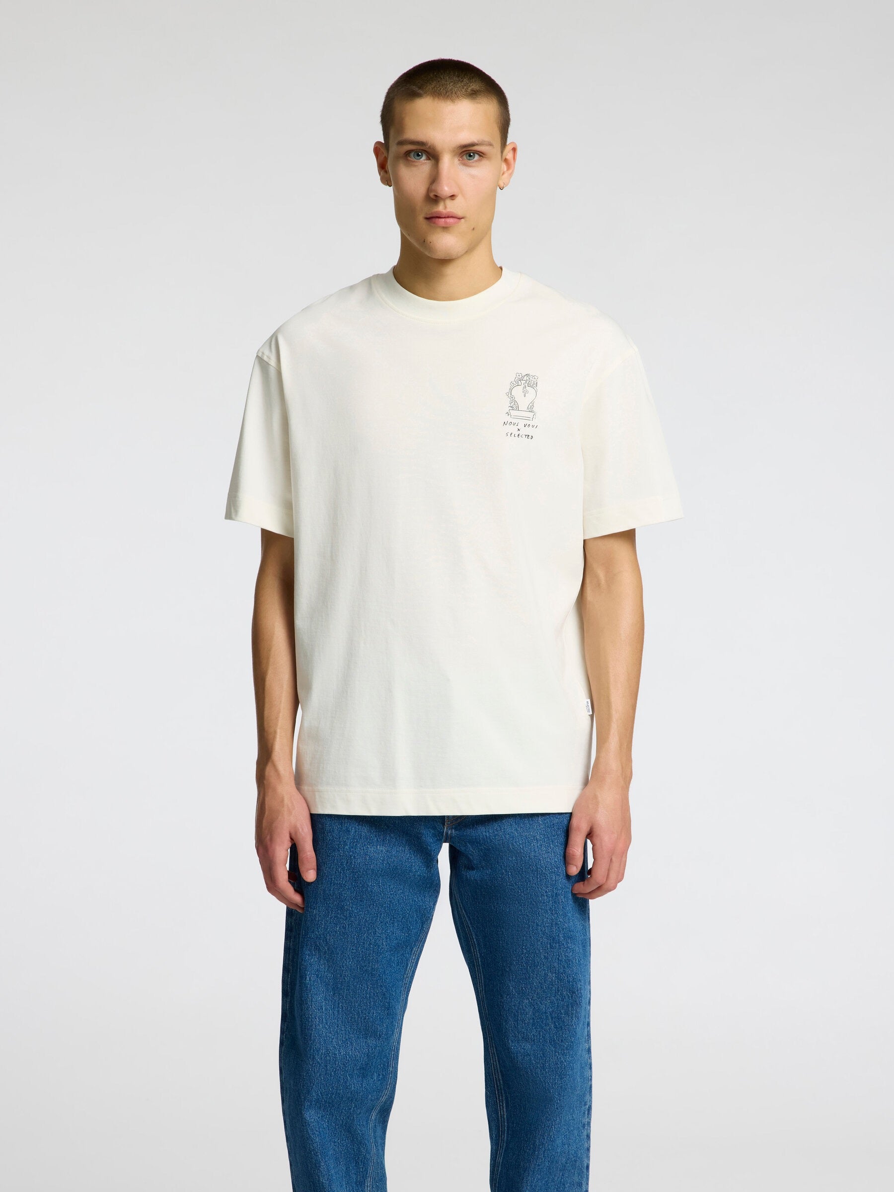 SLHRELAXNIC LICENSE SS O-NECK TEE