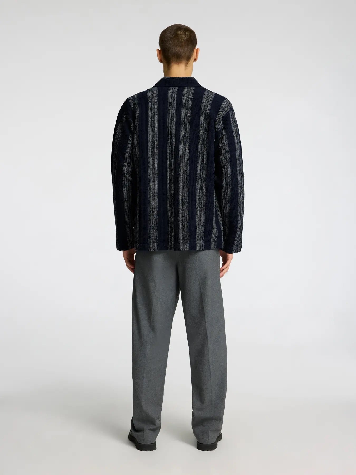 SLHTONY WAFFLE STRIPE OVERSHIRT