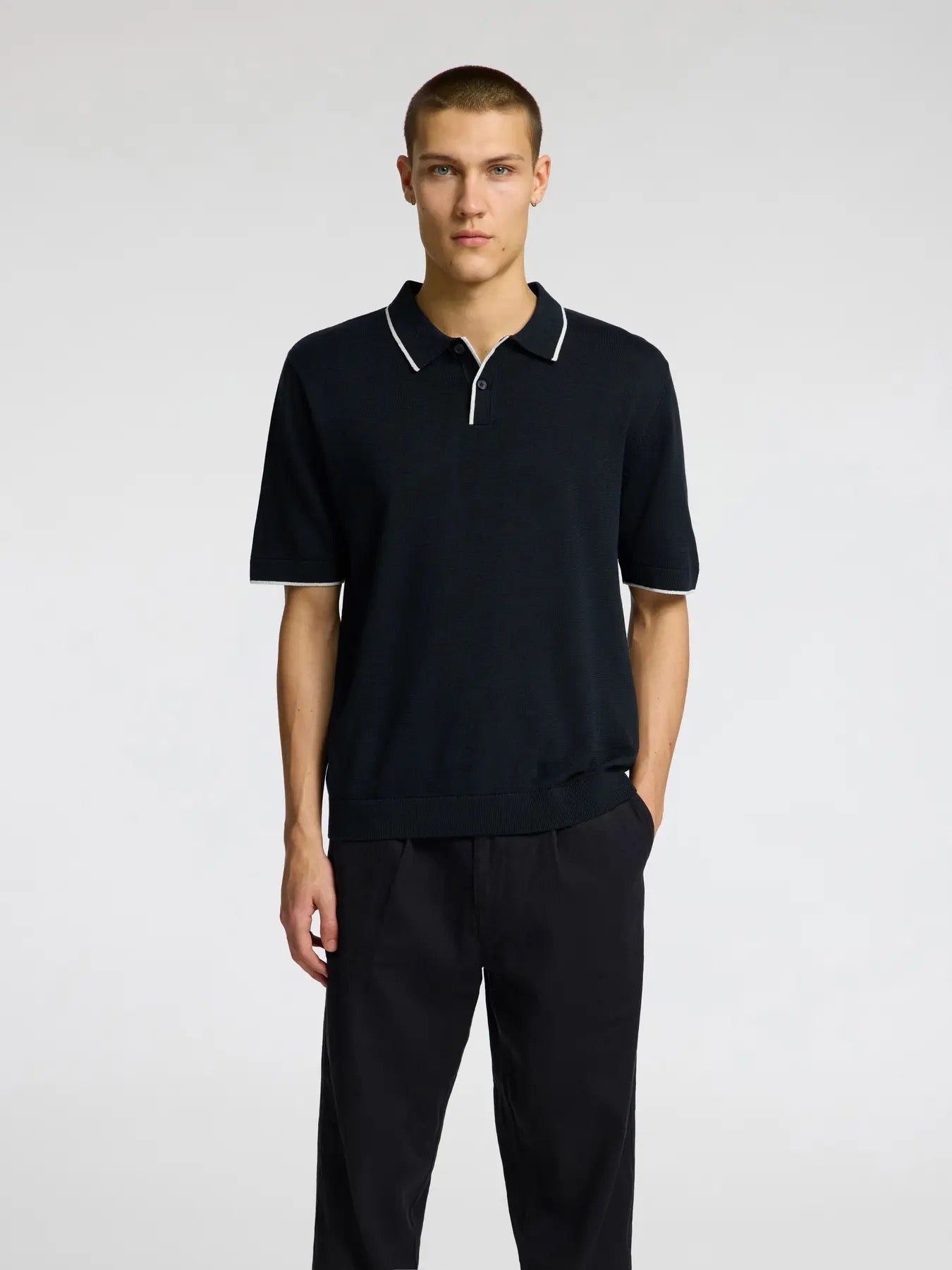 SLHMATTIS KNIT POLO SHIRT