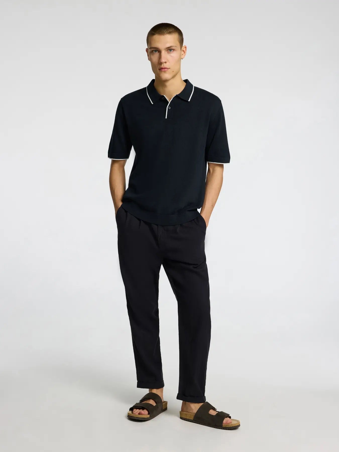 SLHMATTIS KNIT POLO SHIRT